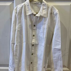 H&M White Cotton Button Shirt